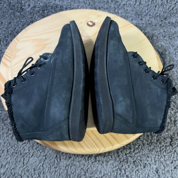 Timberland Richmond Ridge Ankle Boots Womens 7.5 Black Nubuck Leather Waterproof - Picture 5 of 7